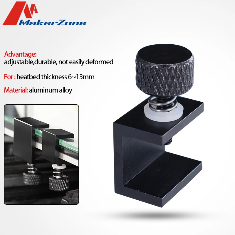 Clip Per Piatto Stampante 3D - 12 Pezzi, Regolabili, In Alluminio, Per Letti In Vetro - Foto 3