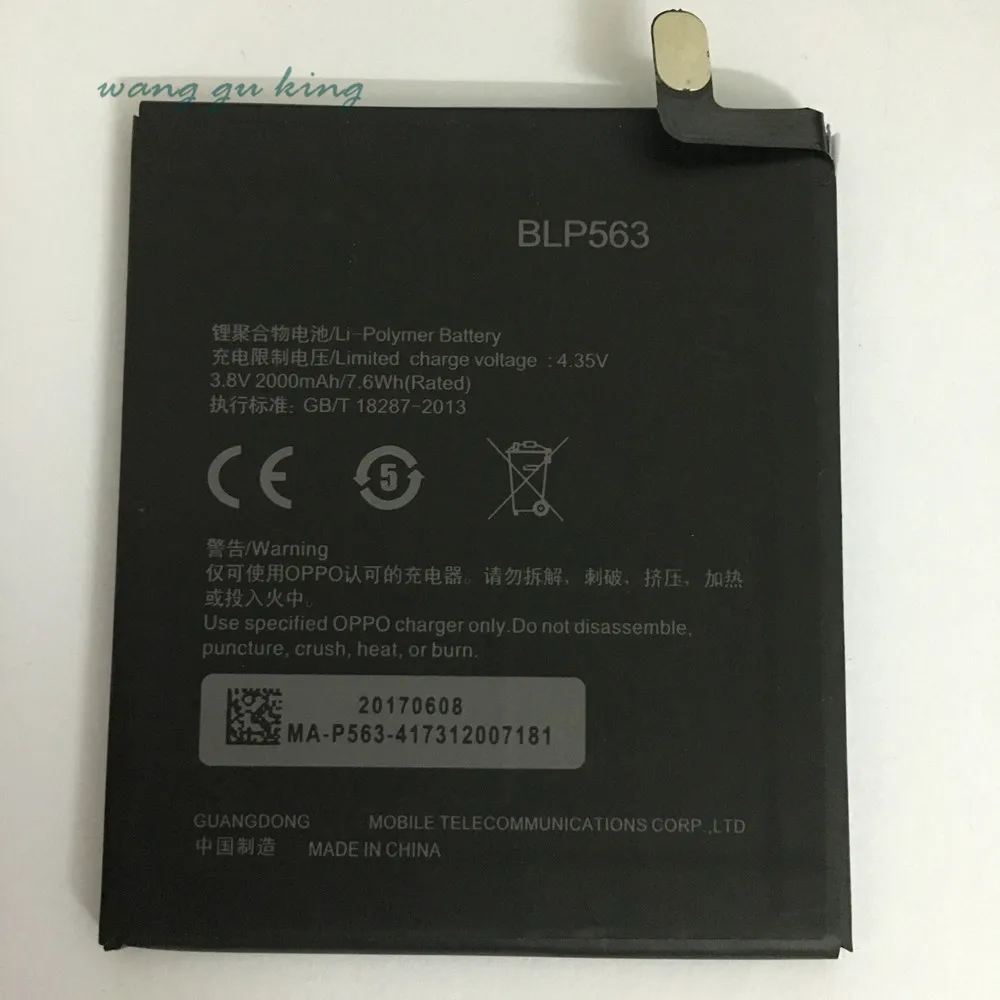 

100% Original Backup 2000mAh BLP563 Battery Use For OPPO