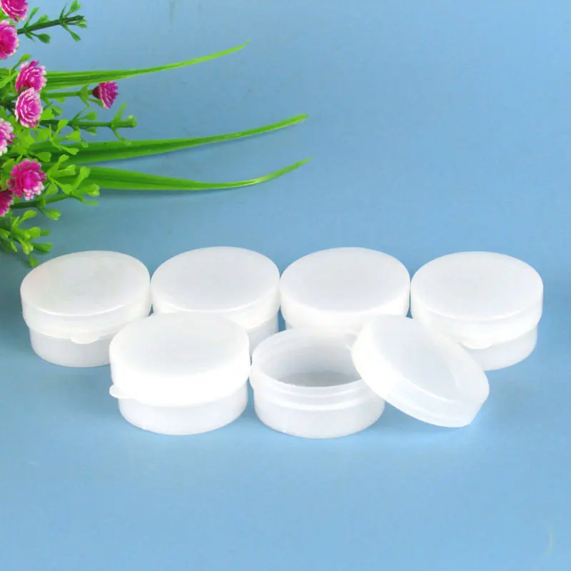 

30pcs 5-100g White Cosmetics Jars Skin Care Sample Pot Lip Balm Containers Travel Refillable Box Empty Face Cream Jars Cream box