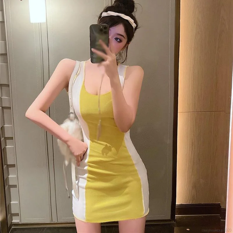 

Women's Retro French strap Tight Sexy Hip Wrap Dress