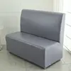 Stretch Armless Sofa Cover Waterproof Hotel Full Sofa Couch Slipcovers Bar Cafe PU Leather Elastic Sofa Slipcover Home Decor 2