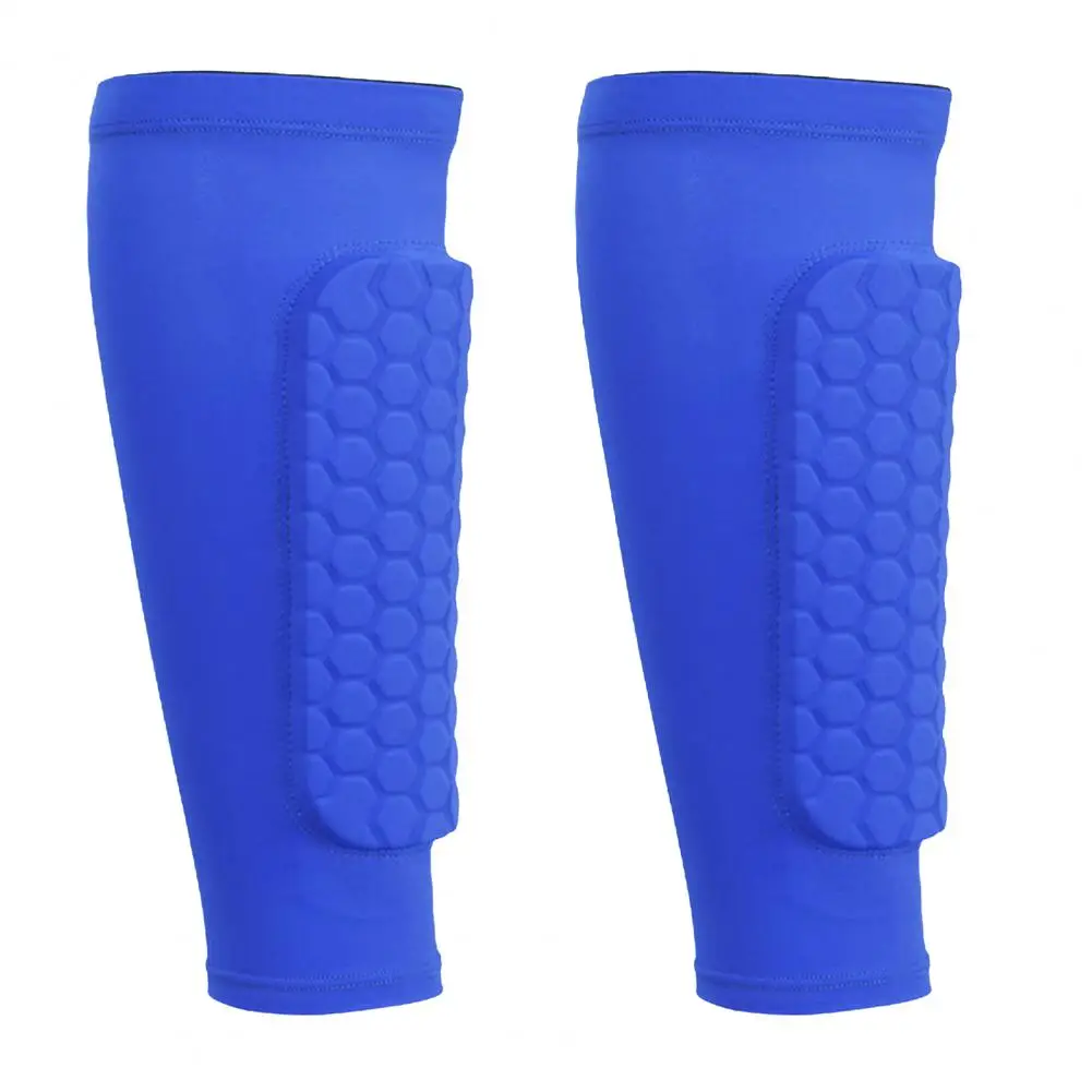 Moisture-wicking Leg Sleeves Soccer Shin Guard Sleeves with Honeycomb Pads for Kids Adults Compression for Enhanced Sports