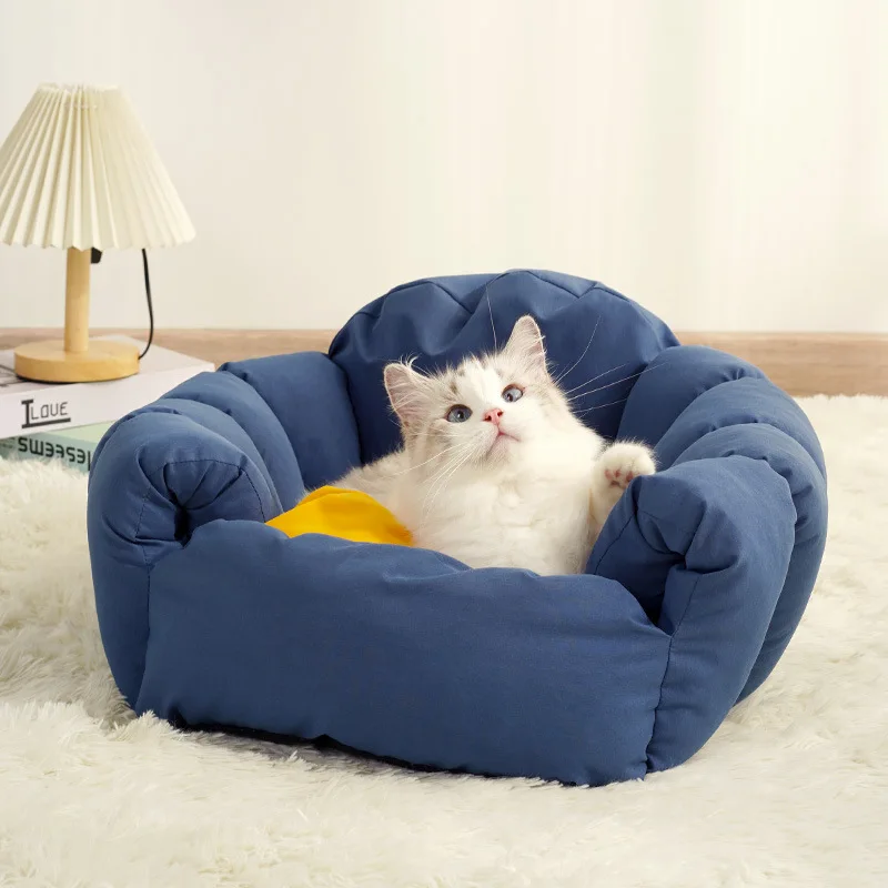 

Simple four seasons cat nest animal modeling nest Triangle cat nest semi-enclosed cat house thickened sofa nest