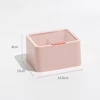 Transparent Covered Makeup Cotton Swab Lipstick Storage Box Nordic Style Double-layered Simple Desktop Storage Box 5