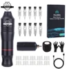 Wireless Tattoo Kit Rotary Tattoo Machine Set with 10PCS Tattoo Cartridge Needles Permanent Makeup Tools for Tattoo Artist 1