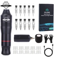 Wireless Tattoo Kit Rotary Tattoo Machine Set with 10PCS Tattoo Cartridge Needles Permanent Makeup Tools for Tattoo Artist 1