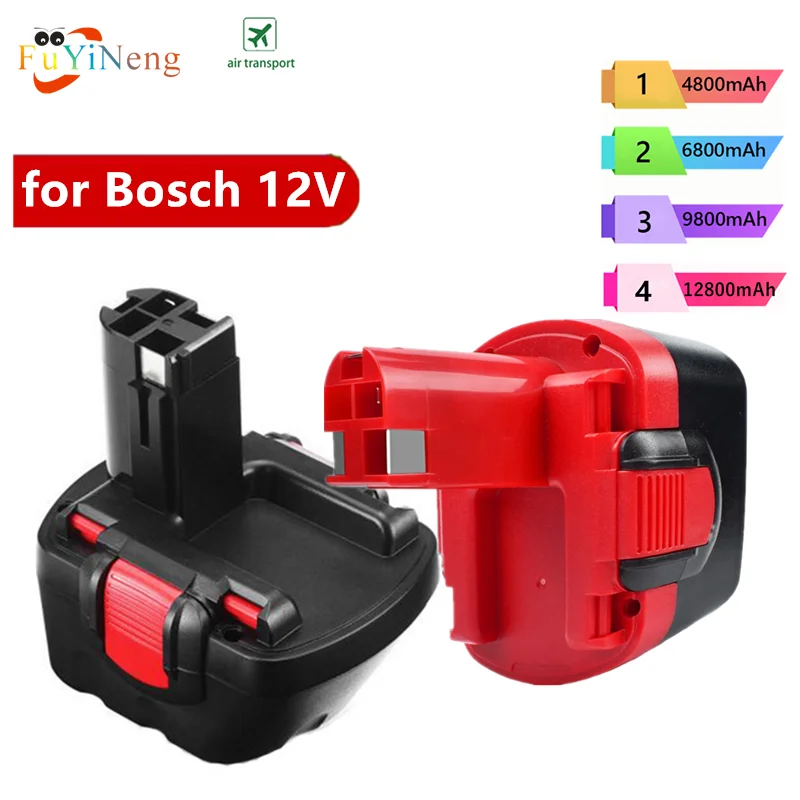 

12800mAh Ni-MH 12V Drill Battery for Bosch 12V BAT043 BAT045 BAT046 BTA120 BAT139 GSR 12 VE-2 PSR 12VE-2