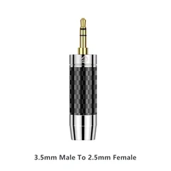 Universal HiFi Audio Jack Adapter - Male to Female Connector (3.5mm M To 2.5mm F)