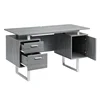 Techni Mobili Modern Office Desk with Storage, Grey 5