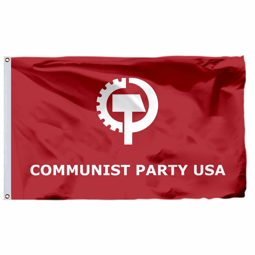 0 China Communist Party Flag 3X2FT 5X3FT 6X4FT 8X5FT 100D Polyester Banner 