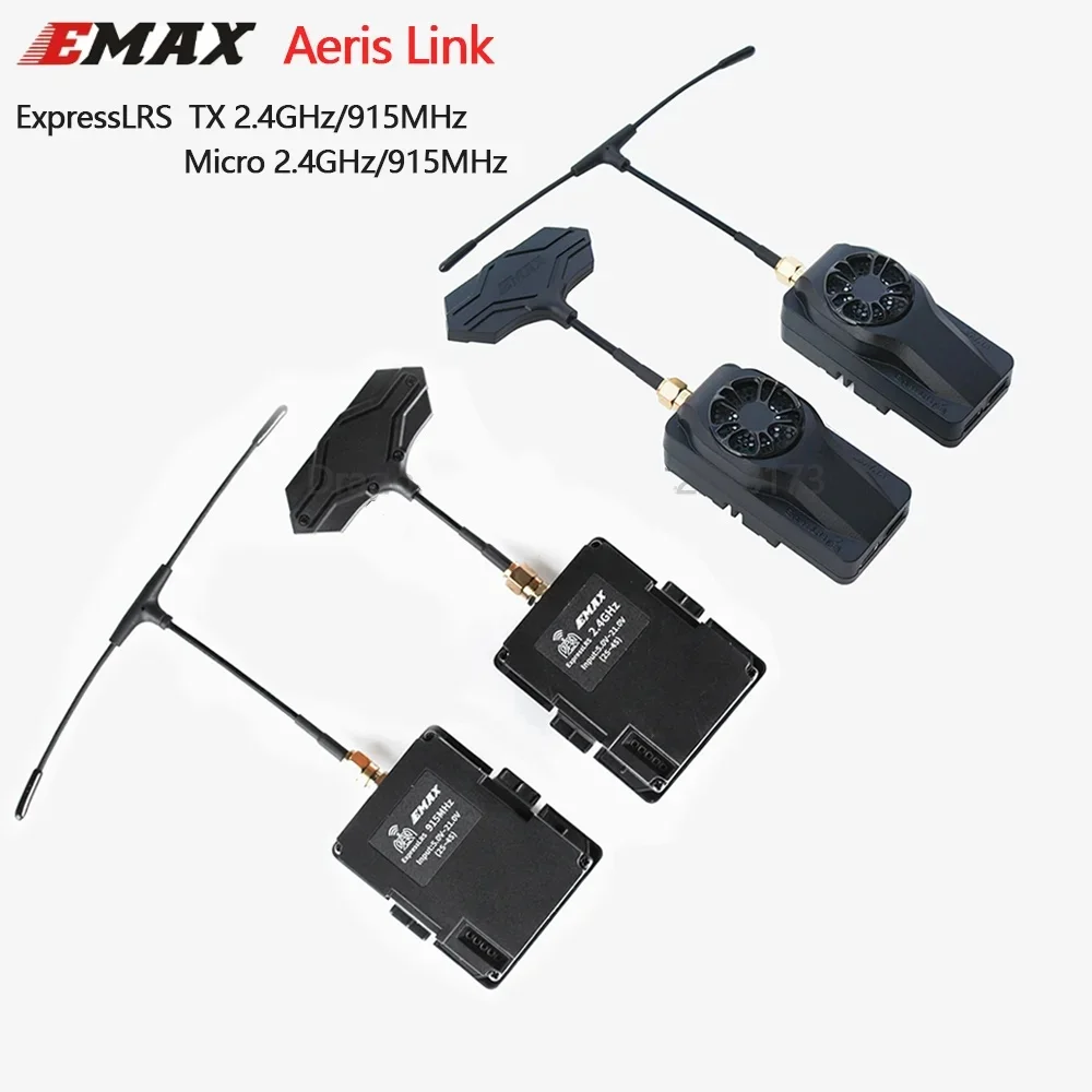 Module TX EMAX Aeris Link ELRS 2.4G/915MHz OLED pour FPV