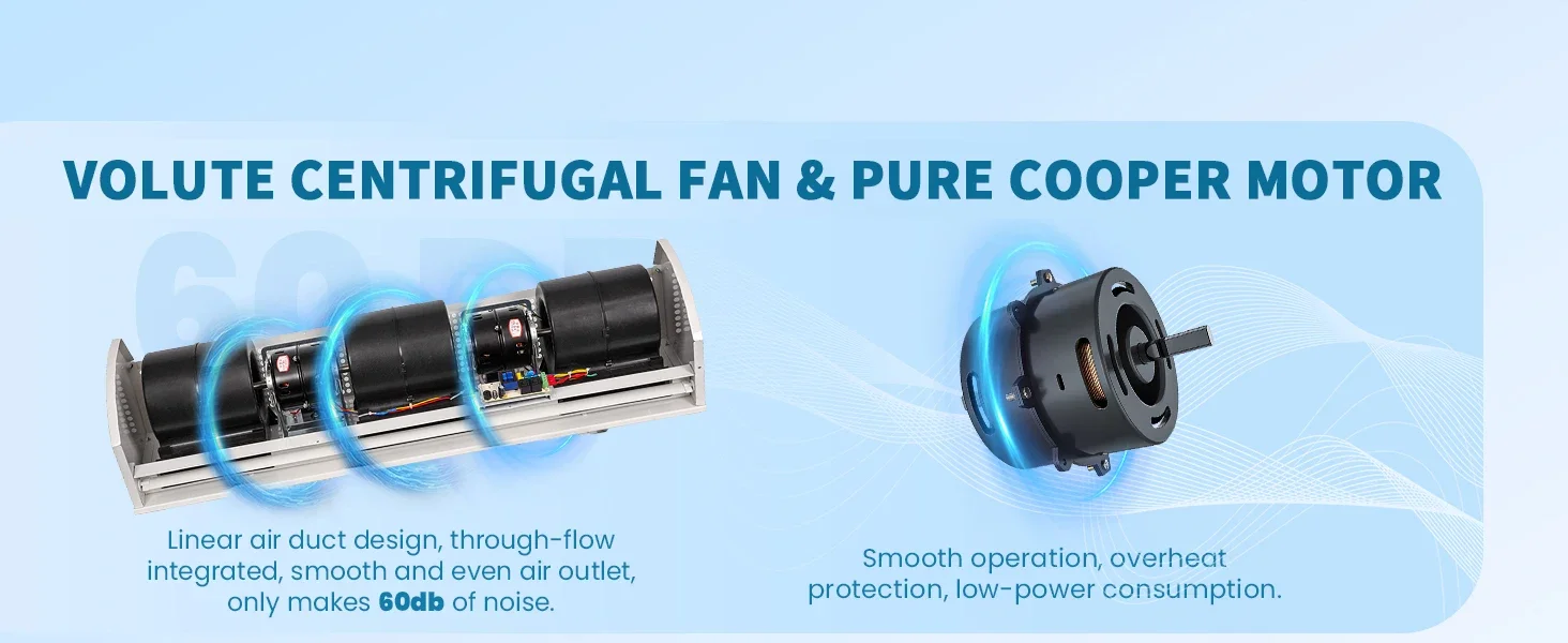 Description Picture 5 of itemAir Curtain MachineOEM Air Curtain Machine With Remote Control Suitable For Hotels Bank Supermarket Shopping Mall