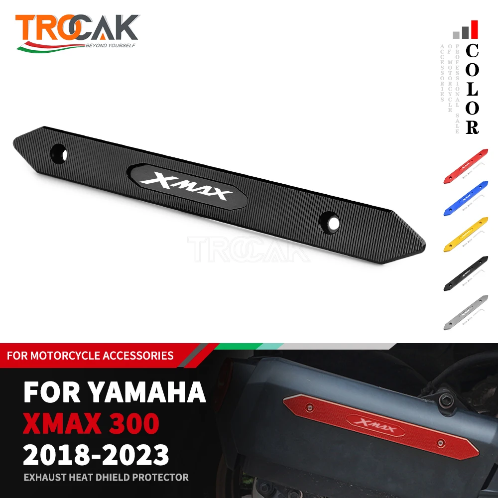 Accessori Moto Per Yamaha Xmax300 Xmax250 Xmax 300 2023 Cnc Alluminio Scarico Heat Dhield Protector Guard Cover