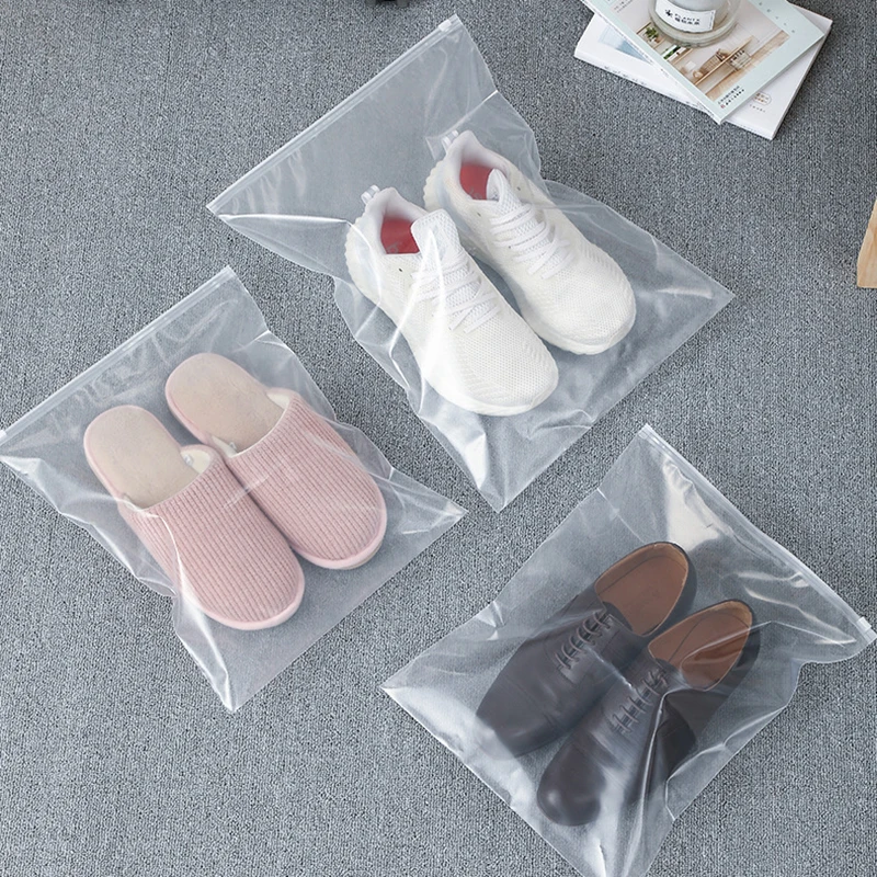지퍼 가방 PE 신발 보관 가방 투명 먼지 봉투 비즈니스 여행 방습 곰팡이 신발 가방 가정용 보존 가방