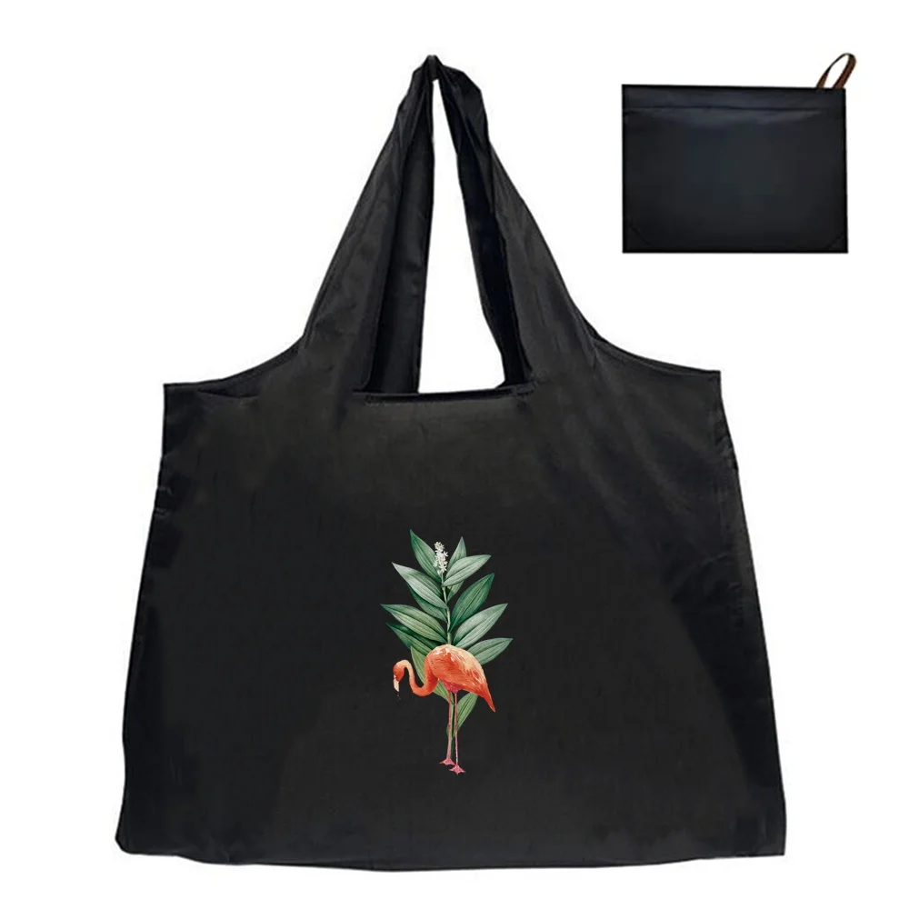 Reusable Large-Capacity Foldable Fashion Tote Bag - Washable and Convenient