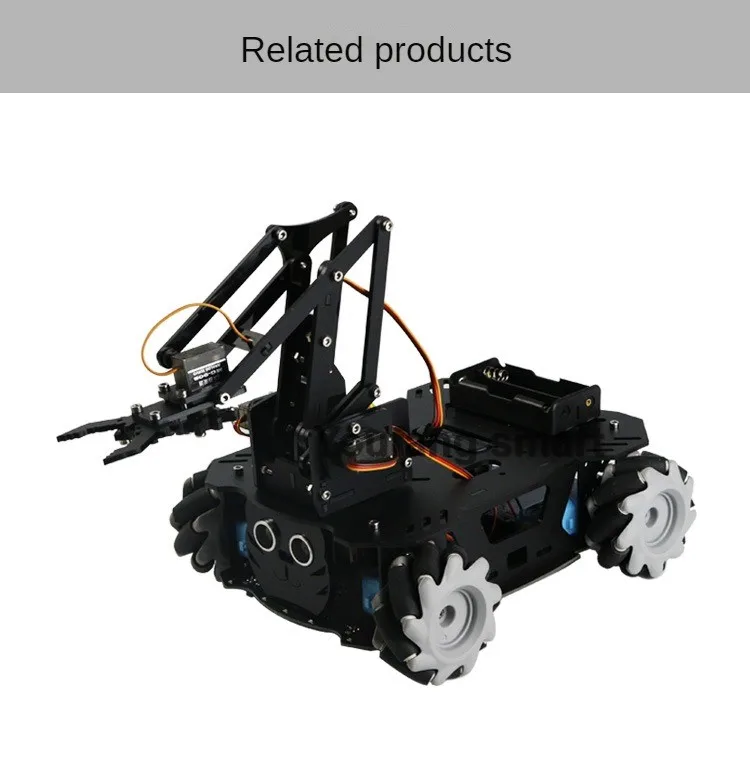 20kg Last 4 stücke Omni Rad 65mm Mecanum Rad 4/5/6mm Kupplung Agv Rad für Arduino Himbeer Pi Roboter Auto DIY Teil Ros Plattform – Detail 13