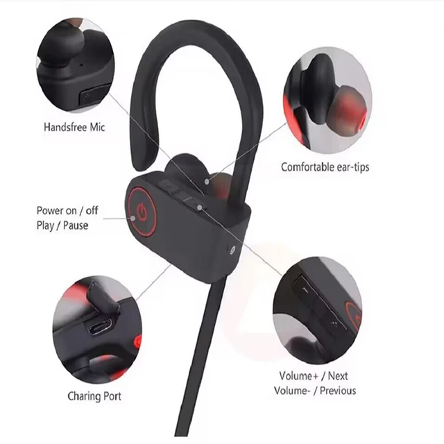 BT 5.3 Wireless with Longplaying time Stereo Soundproof Headphone , Suitable for Sports, Exercise, Running, Exercise, Gym 5