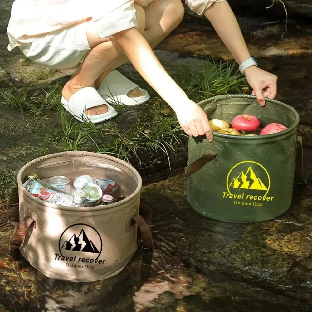 Waterproof PVC Collapsible Bucket for Camping Hiking Fishing