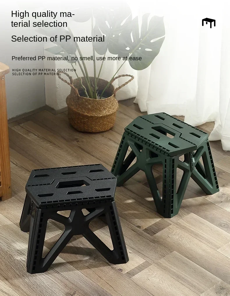 Description Picture 6 of itemOutdoor Small Stool Portable Folding Stool High Load Bearing Durable Small Chair Fishing Stool Beach Stool Camping Stool