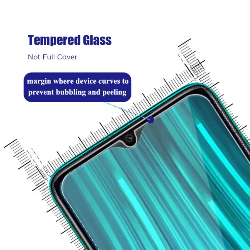 2Pcs HD Hardness Tempered Glass for Redmi Note 8T 8 7 6 5 Pro Screen Protector for Redmi Note 5A Prime 4X 4 Front Glass