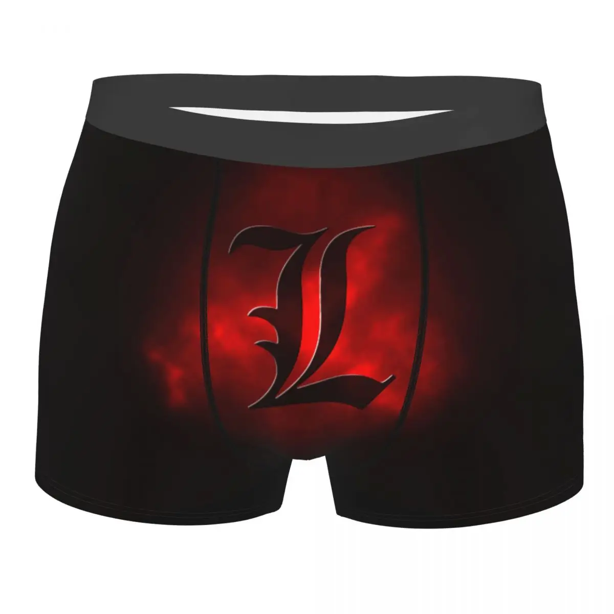 

Men Death Note Boxer Shorts Panties Mid Waist Underwear Anime Notebook Homme Funny S-XXL Underpants