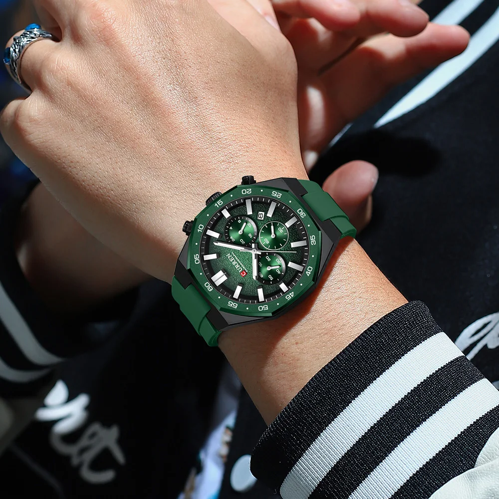 Classic Men's Quartz Watch Multifunction Luminous Chronograph Calendar Waterproof Sports Fashion Watches For Man_voghion.com