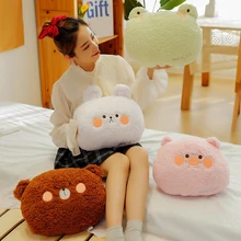 

Cute Animal Rubbit Plush Toys for Children Kids Soft Cartoon Bear Frog Soft Stuffed Doll Baby Pillow Gift Office Home Decoration
