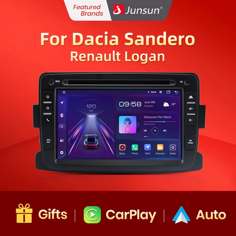 embotellamiento Tiempo de día Seguro Junsun V1 Android Autoradio for Renault Dacia Car Radio Multimedia Carplay  Bluetooth 7 Inch Touch Screen DVD Player - AliExpress