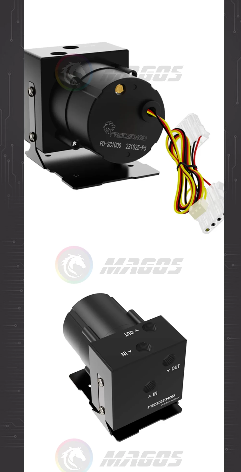 H Elevador 7 Metro Para PC Refrigeração De Água Preto PU-MP-M18W