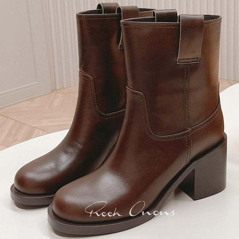 

Women's Short Boots 2023 Autumn New Sewing Design Upper Height Increasing Ankle Boots Genuine Leather Material Ladies Shoes