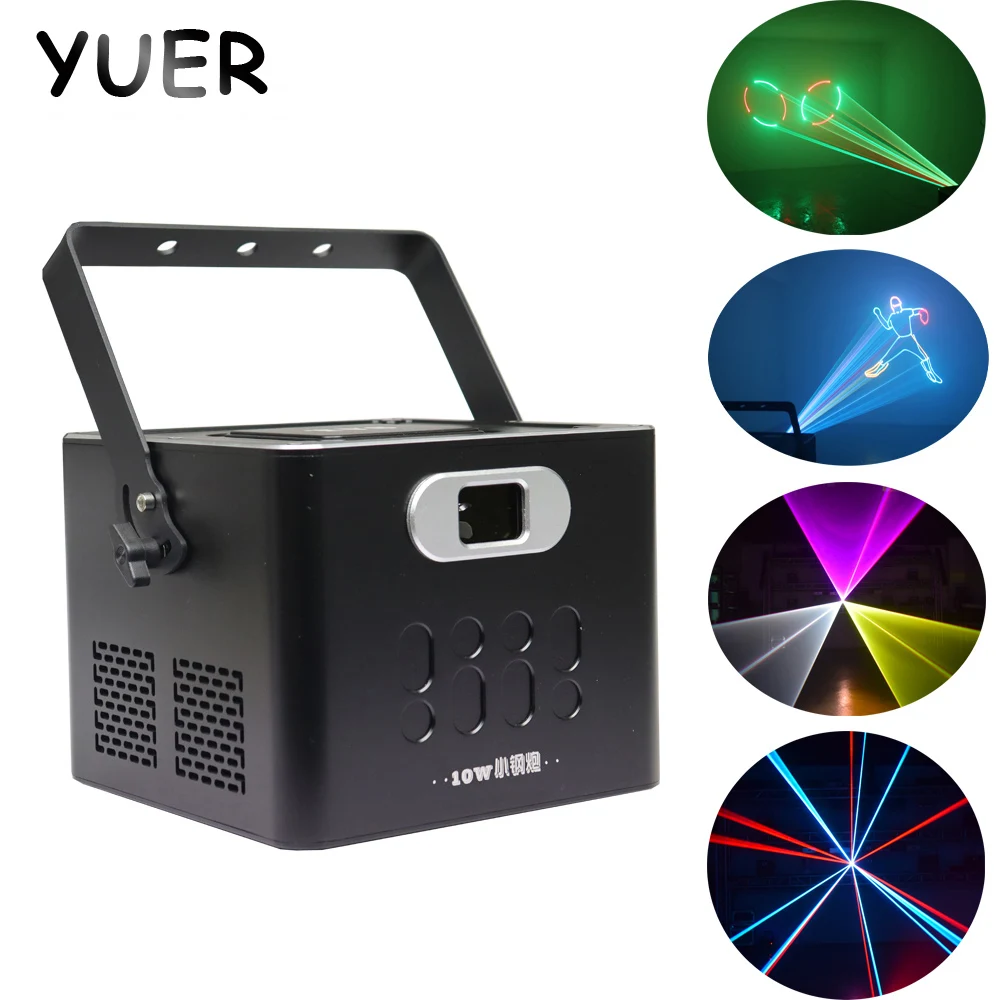 

10 Вт ILDA Анимация 30Kpps сканирование сцены лазерная фотография RGB показать 512DMX бар клуб домашняя фотография освещение дискотека музыка KTV Box