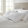 Latex Pillow - High Loft (6" - 7”) - Hypoallergenic Pillow with Shredded Latex Core -Breathable -Machine Washable Organic Cotton 6