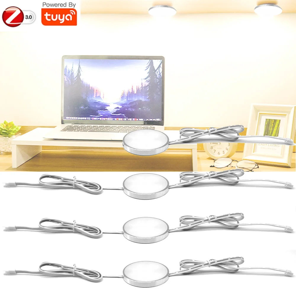 

Zigbee Tuya Smart DC12V White/Warm white Under Cabinet LED Lighting Linkable Dimmable Lamp Kitchen Home Decor for Alexa Google