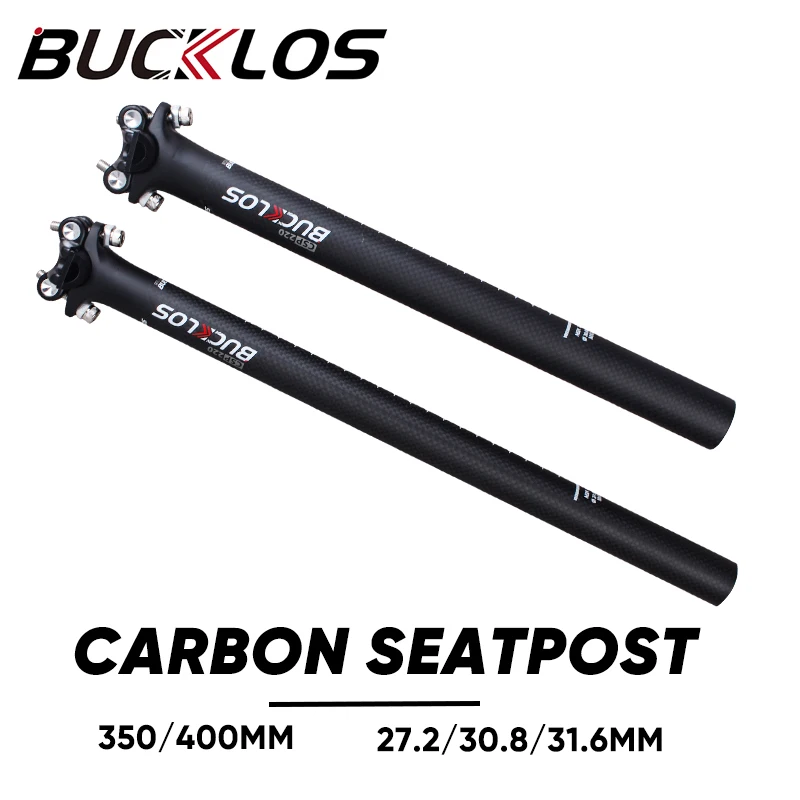 

Подседельный штырь из углеродного волокна BUCKLOS, 350/400/27,2/30,8 ММ, Сверхлегкий штырь для горного велосипеда, запчасти для велосипеда