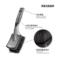 Car tire brush Stiff brush Low resistance tire brush Black stiff brush (For Cars, Trucks, SUVs, RVs, Home, Workspace) 2