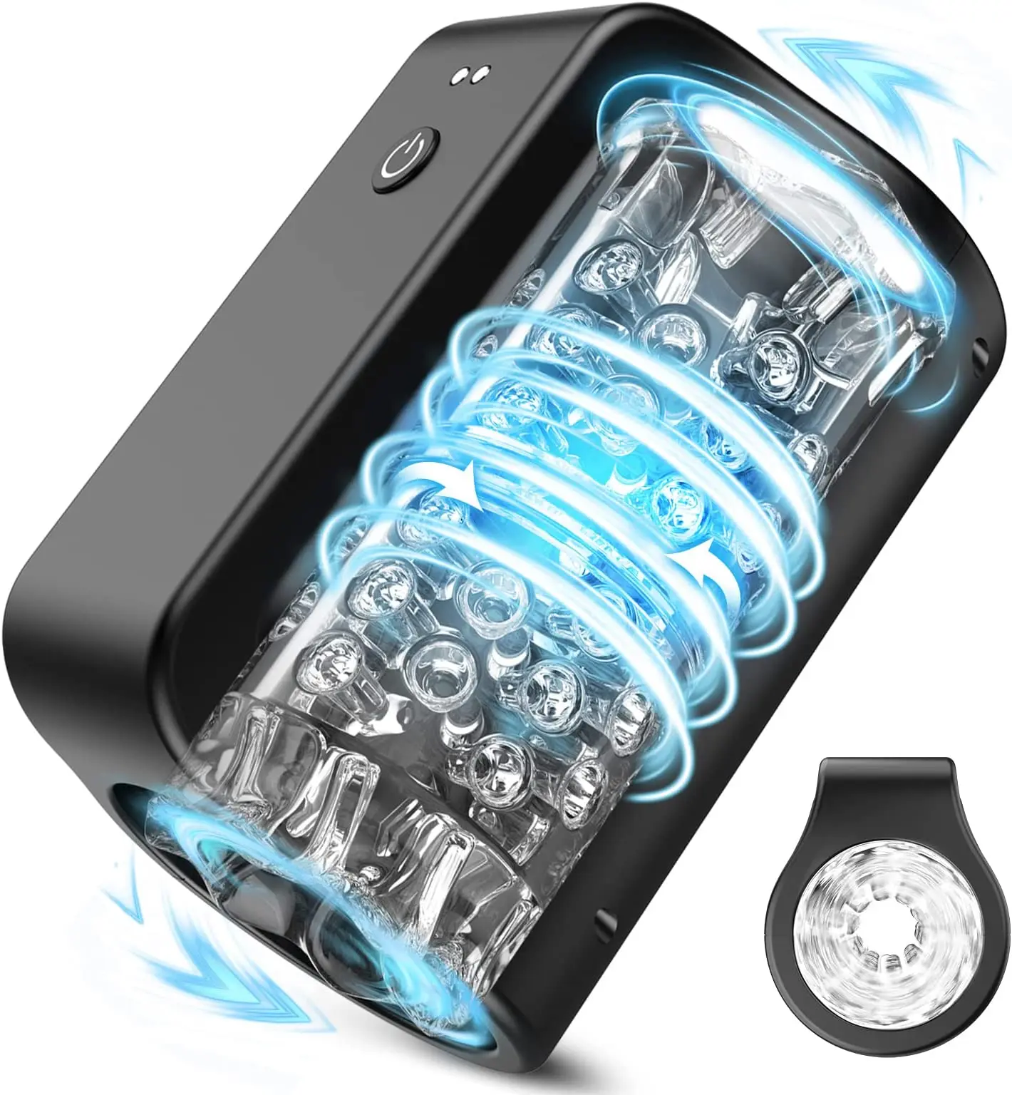 Masturbatori Vibratore automatico maschio aperto 7 modalità di rotazione Stimolazione Massaggiatore realistico Masturba_voghion.com