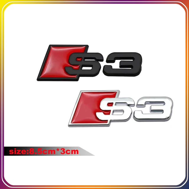 Original Plastic Sticker For Audi Sline S3 S4 S5 S6 S7 S8 Logo A3 A4 A5 A6  A7 A8 Emblem Badge Decal - AliExpress