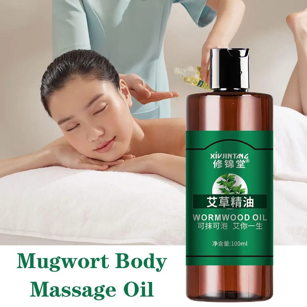 Wormwood Plant Essential Oil Cupping Massager Oils Oil Therapy SPA Massage Body Scrape Herbal Body Massage Oils Chinese C2E5