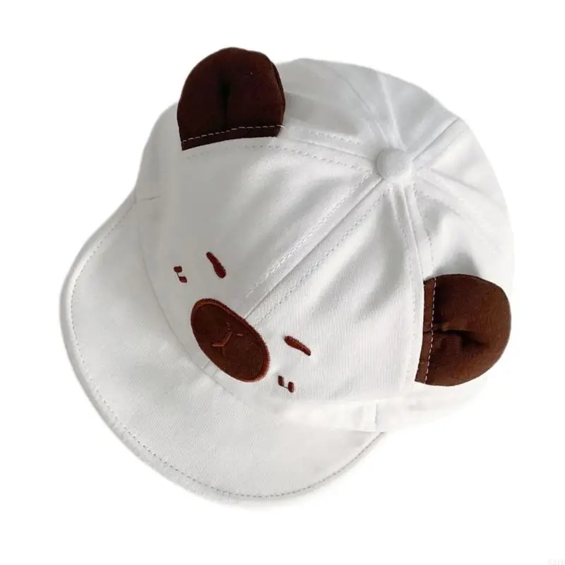 G2TE Lovely Capybara Sun Hat Soft Brim Baby Baseball Caps Windproof for Infants And Toddler Ages 1 Year to 4 Years