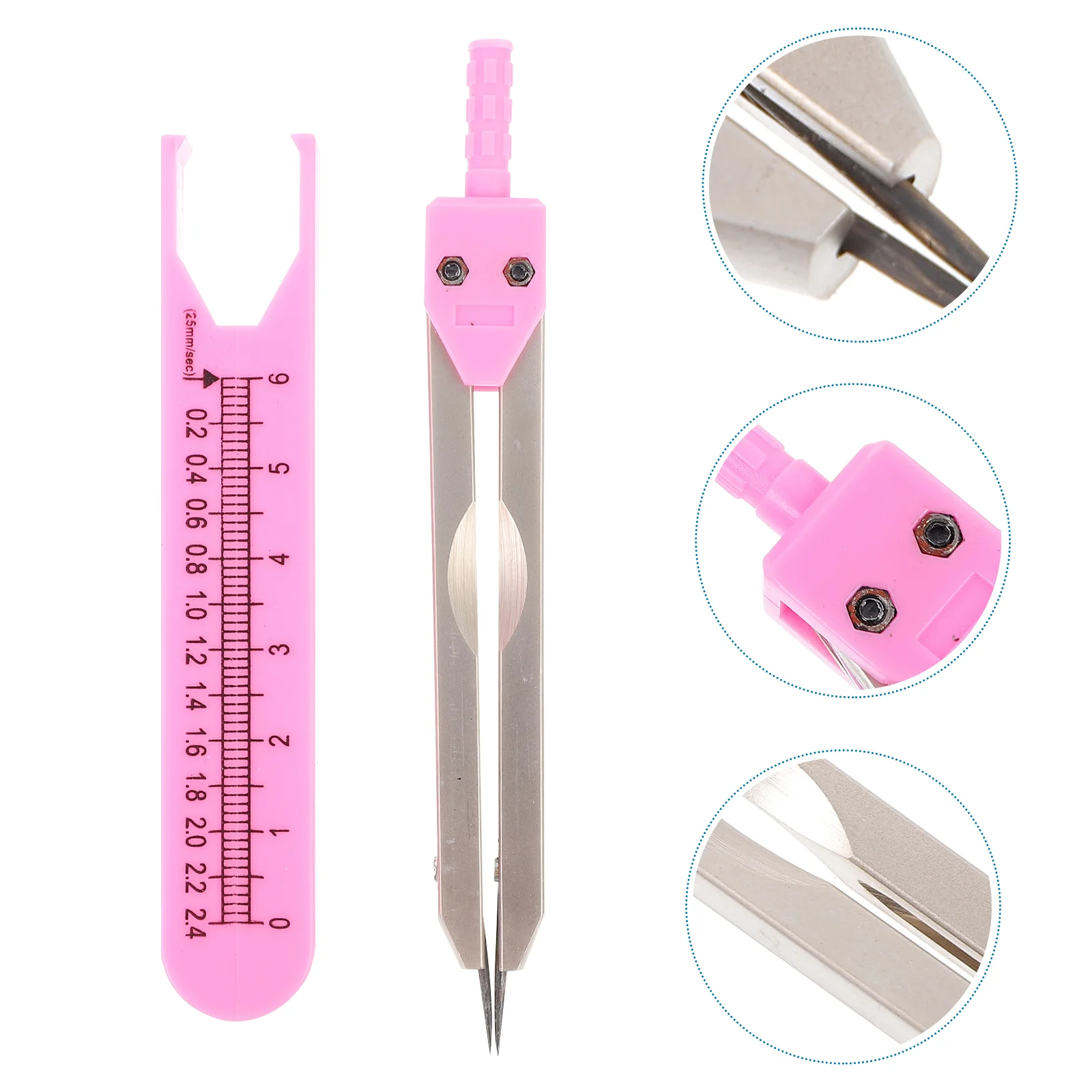 Portable Compasses Calipers Ruler Metal Dividers for Measuring Electrocardiogram portable compasses calipers ruler metal dividers for measuring electrocardiogram