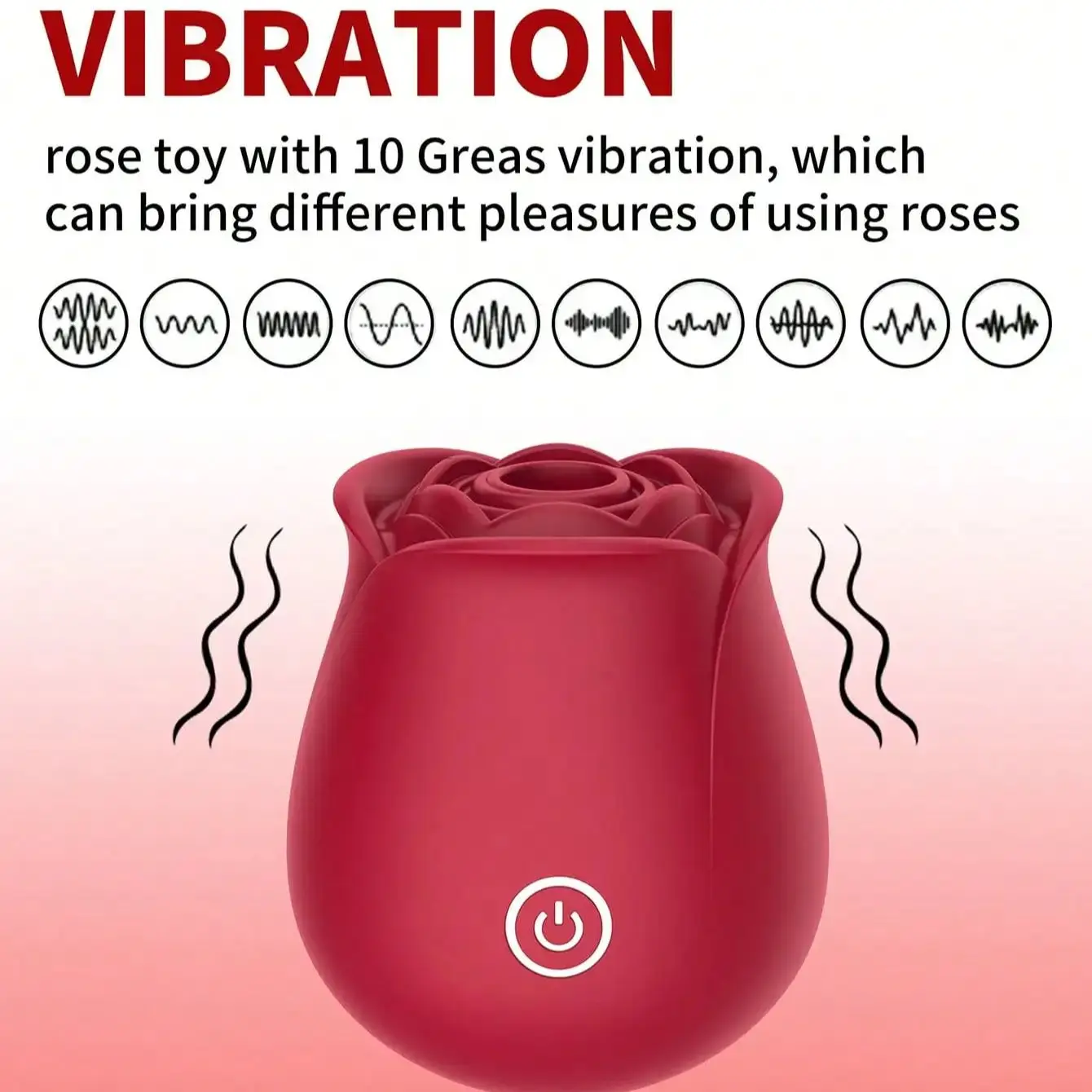 Female Sex Toy Powerful Gentle Sucking-Rose Vibrator Toy for Women Vacuum Stimulator Oral Nipple Clit Sucker
