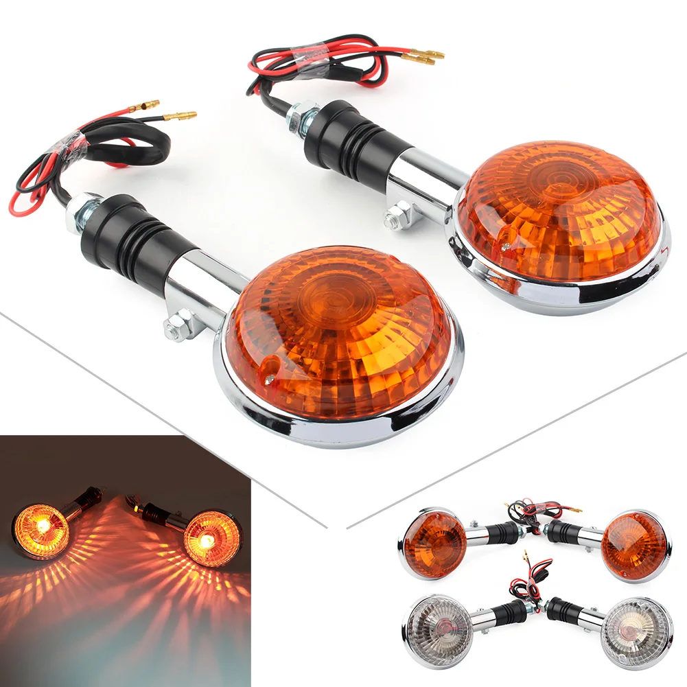 2Pcs Motorbike Turn Signal Indicator Light Indicator Blinker Lamp for