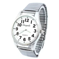 Men Watches Flexible Elastic Strap Men Stainless Steel Luxury Fashion Analog Wristwatch Father Relojes 2
