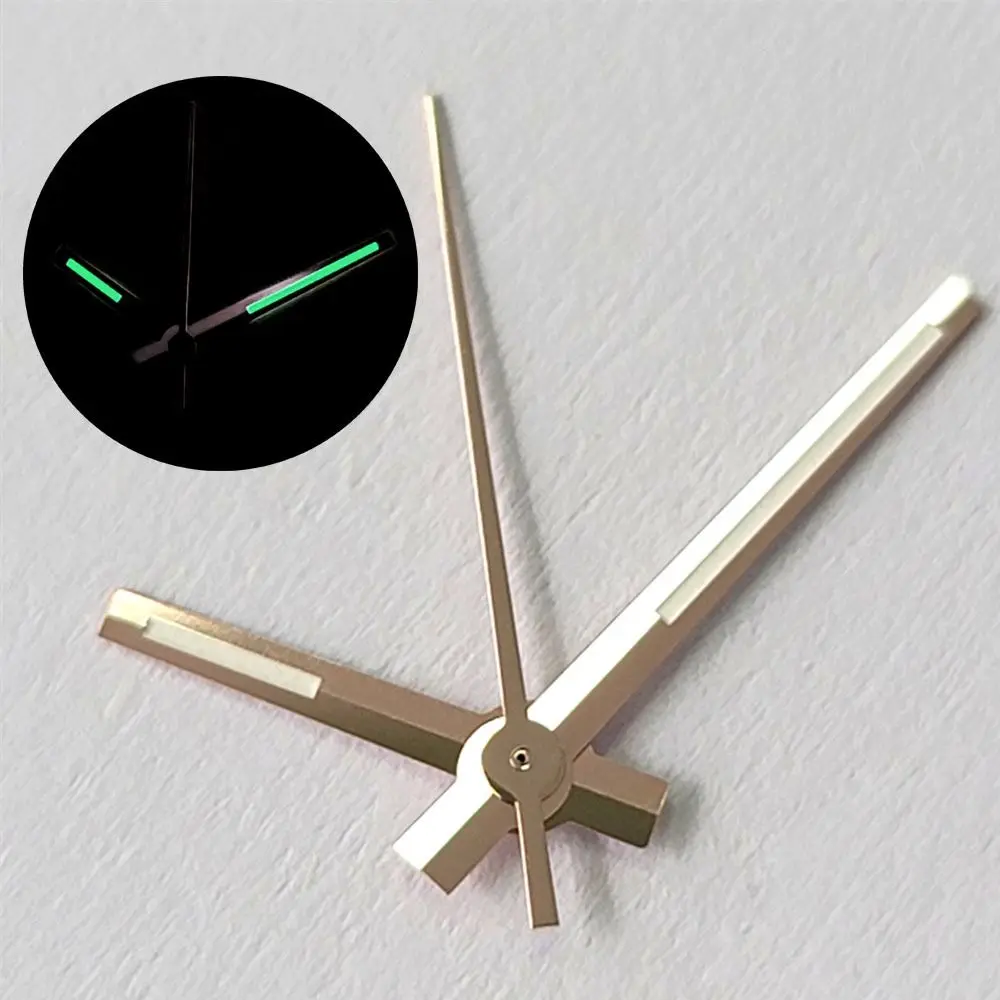 

8mm 12mm 12.5mm Watch Hands Pointer Novel Movement Modified Green Luminous Watch Pin 3Pin Needles for NH35/NH36/4R/7S