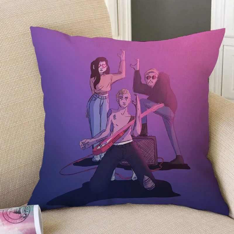 

Band Pillowcase Decorative Pillows for Sofa Cushion Cover 45x45cm Throw Pillow Covers Pillowcases 50x50 Cushions Home Decor Fall