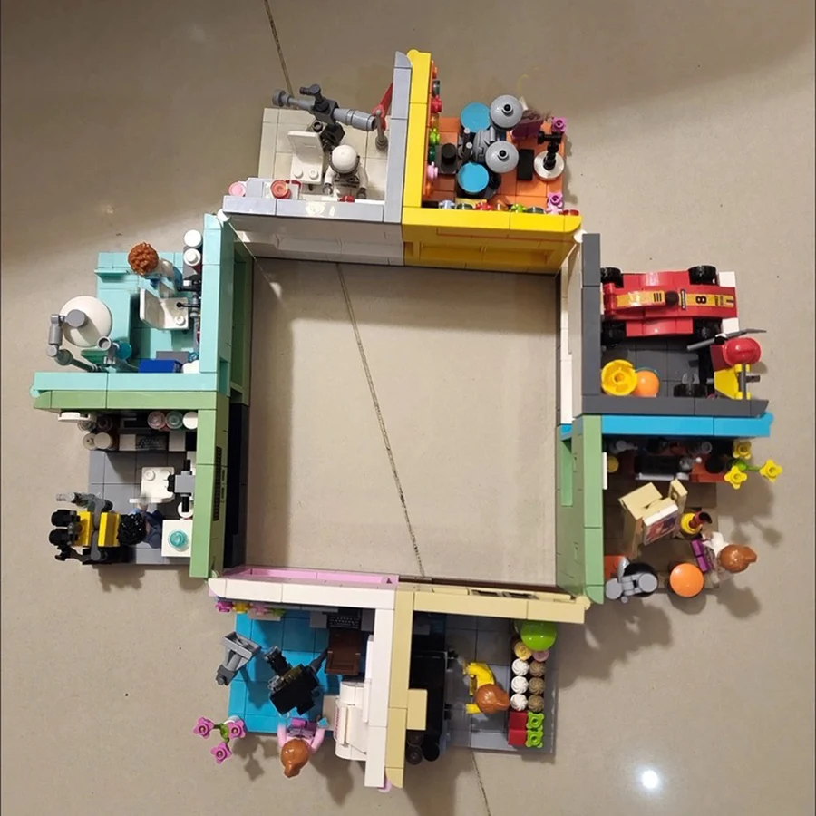 Mini Street View Dreams: Creative Building Blocks Set - Racer, Doctor, Painter, Musician, Scientist, Pastry Chef, Cameraman, Astronaut
