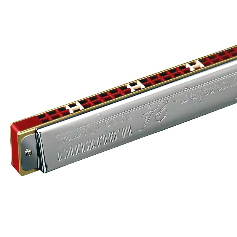 Suzuki Tremolo Harmonica Humming-24 24 Hole Mouth Organ Harp Professional Armonica Japan Musical Instrumentos Key C Minor Music