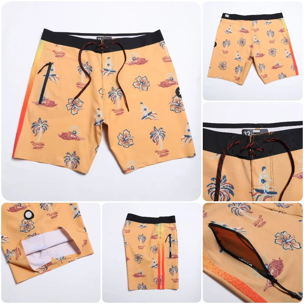 Men's Shorts Board Shorts Beach Shorts bermuda masculina #Quick-drying #US size #Plastic Logo #1 Pocket #High Stretch #A5