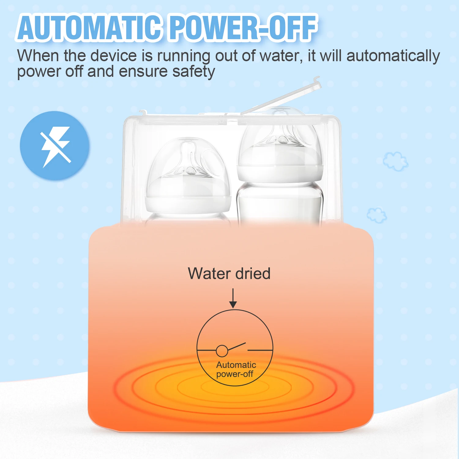 Baby Bottle Warmer e esterilizador, display LCD, controle de temperatura preciso, aquecedor duplo para leite materno