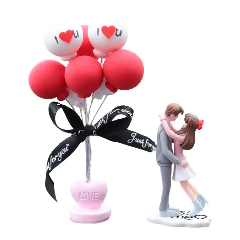 

Car Dashboard Ornaments Center Console Decorations interior car accessories 2023 anime Love Couple with Balloon Car supplies